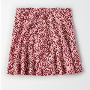 NWOT American Eagle Button Front Mini Skirt